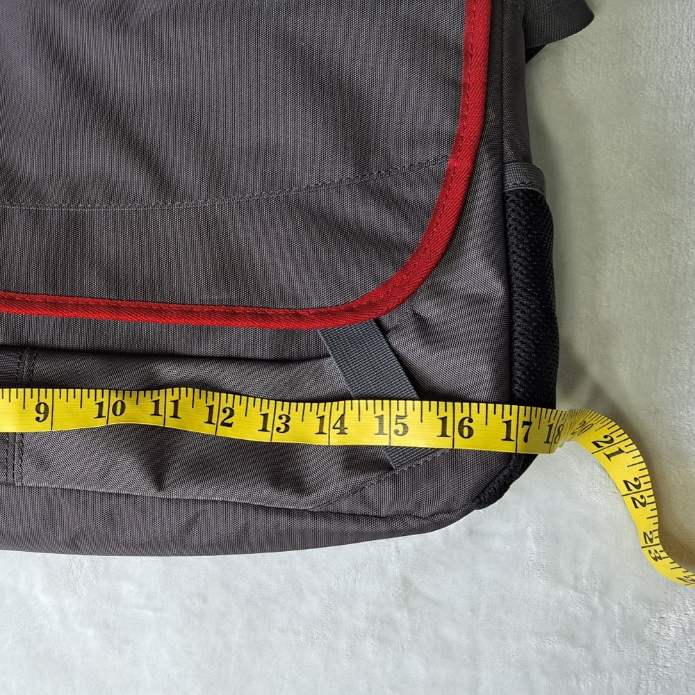 Samsonite Modern Laptop Computer Bag Shouldecross Charcoal Heather - Picture 4 of 15
